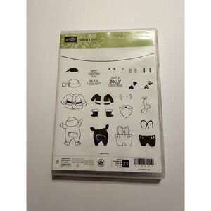 Stampin' Up! Santa's Suit‎ Clear Mount Rubber Stamps Christmas Holiday Crafting